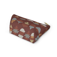 Frond Accessory Pouch w T-bottom in Red